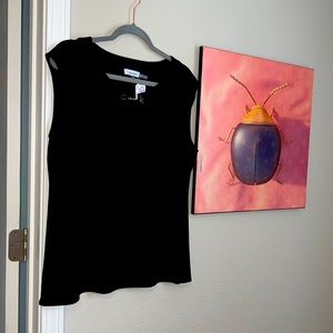 Calvin Klein Black Business Tank with CK Gold Hardware and Chain Size L